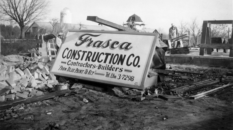 1952 Center Fire Station Construction at 7 North Road