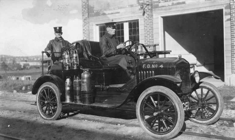 1921 East Fire Station and Auto Truck No. 4