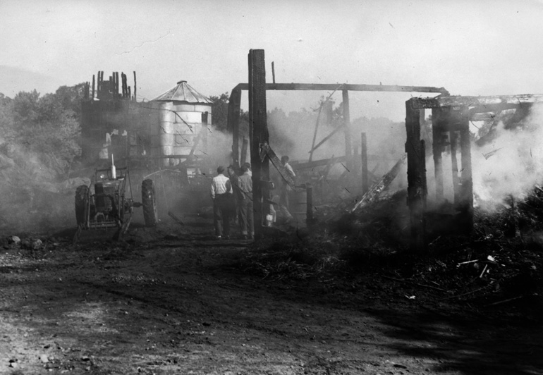 1951 Emerson Barn Fire at 11 North Road
