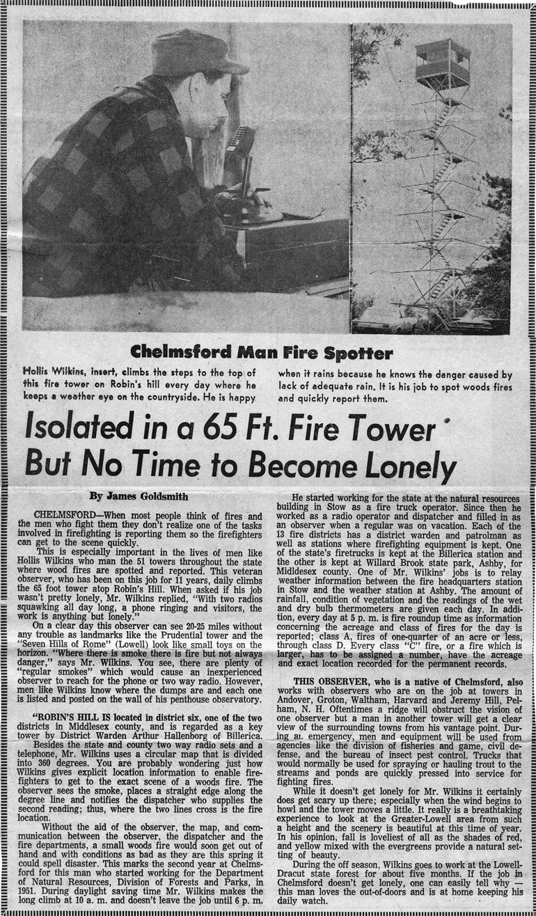 Lowell Sun article May 26, 1965
