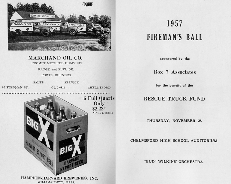 1957 Fireman's Ball Souvenir Program