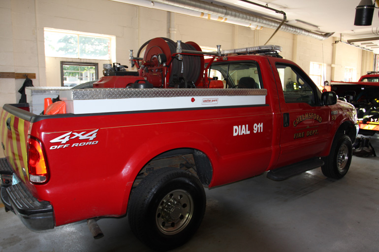2002 Ford F-350 Brush/Service Truck S-3 based at Center Fire Station