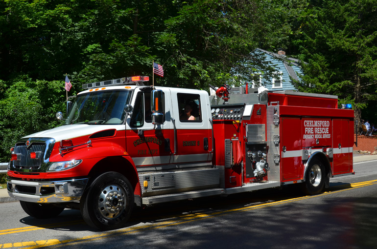 2013 July 4 Parade, Engine 2 from the North Chelmsford Fire Station
