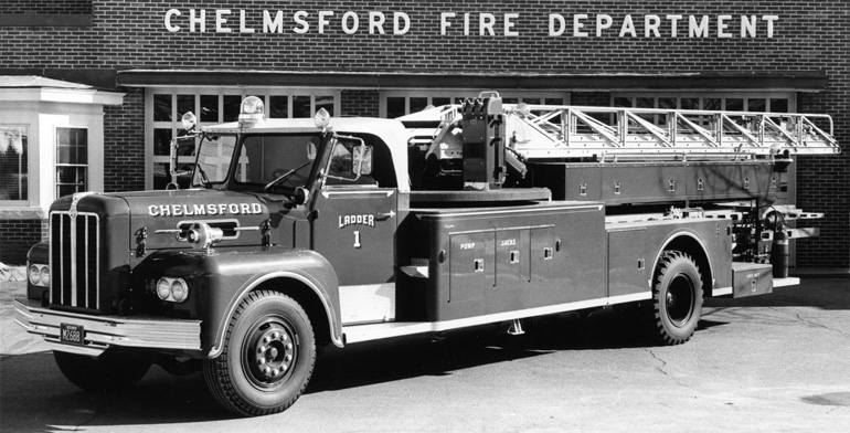 The 1963 Ladder Truck ready for a new motor in 1976