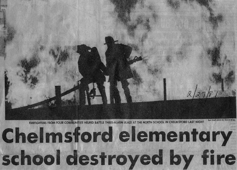 North School Fire Feb. 27, 1981