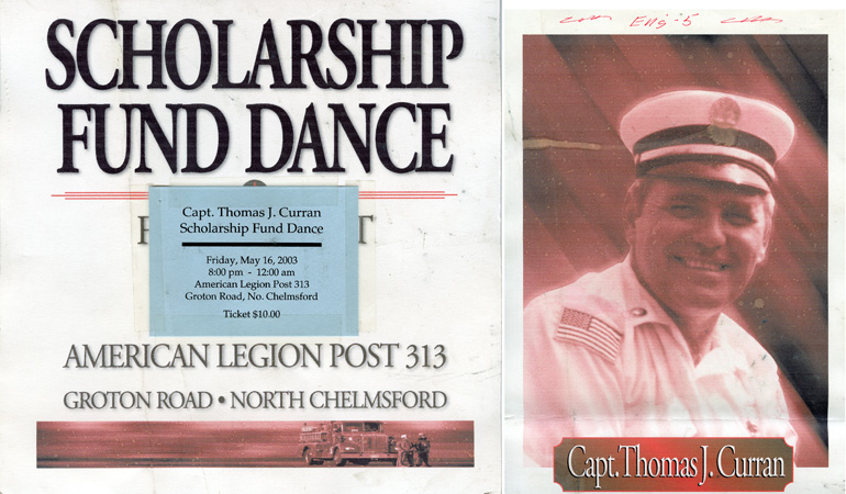 A scholarship fund dance was held in memory of Thomas J. Curran in 2003