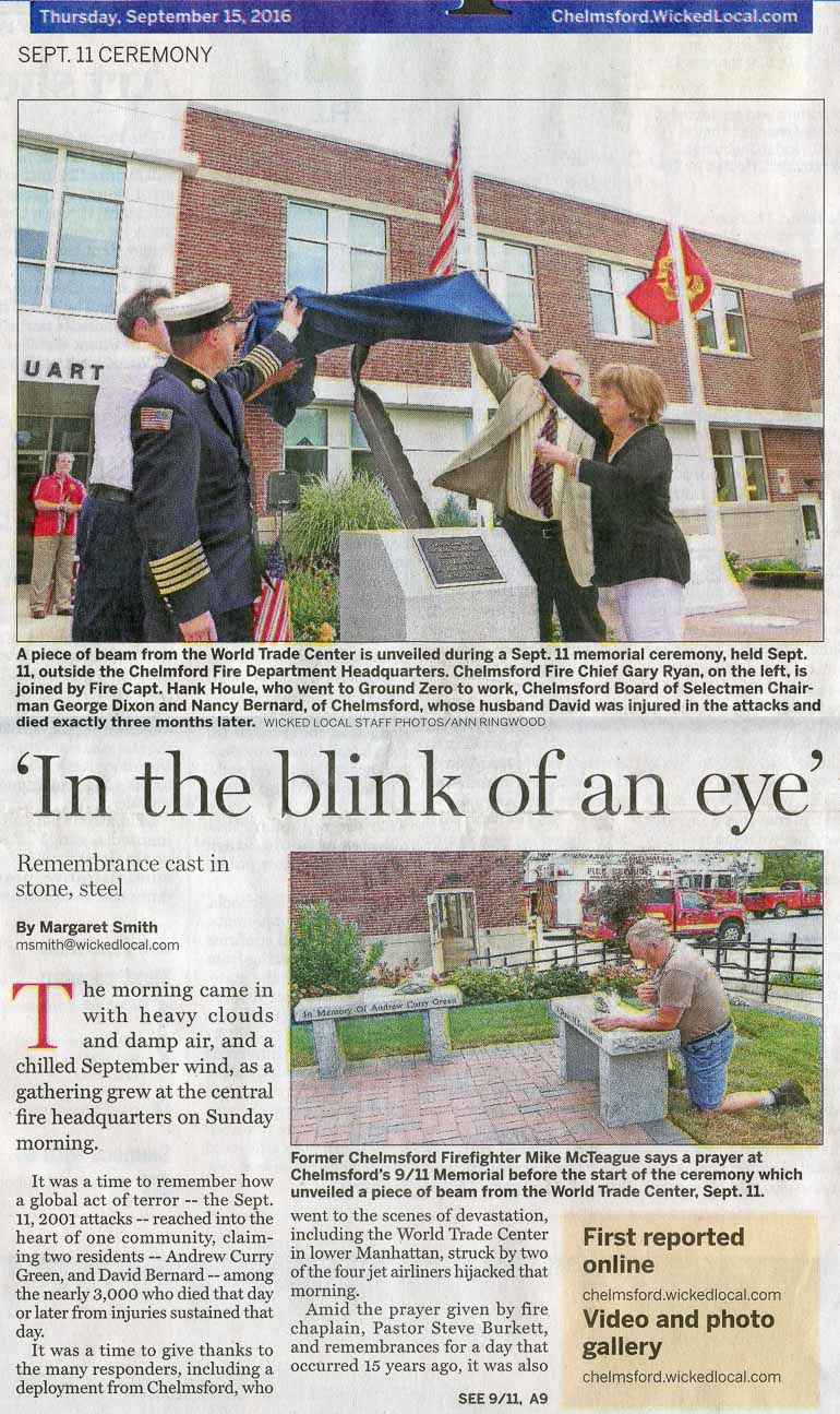 Chelmsford Independent September 15, 2016, Page A1