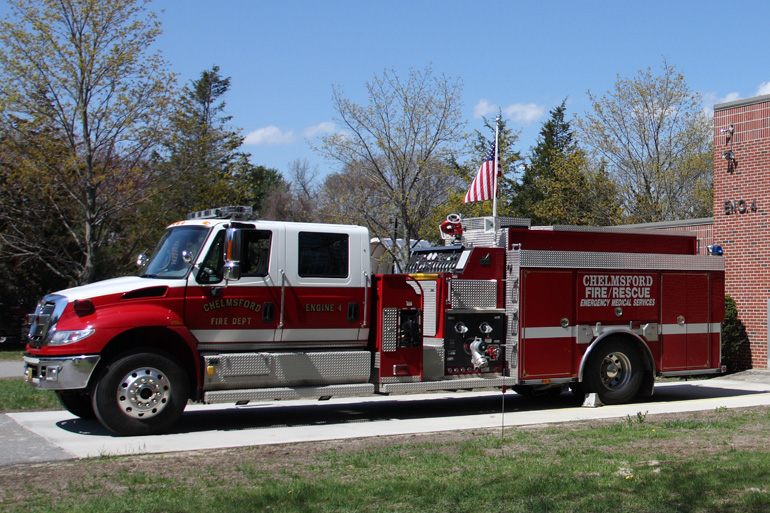 2007 Smeal Pumper on International Chassis, Engine 4 at East Fire Station