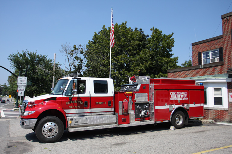2008 Smeal Pumper on International Chassis, Engine 3 visiting Center Fire Station
