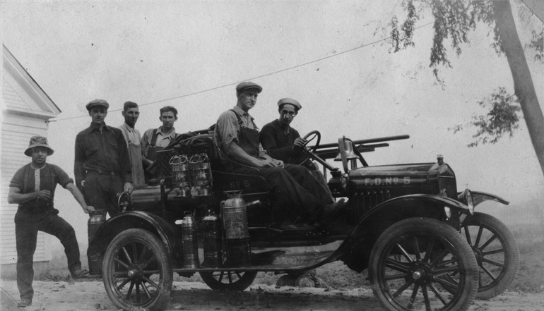 1921 Ford Auto Fire Truck No. 5, first in South Chelmsford