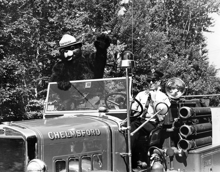 Chelmsford Fire Department Engine 4 in the 1969 July 4 Parade