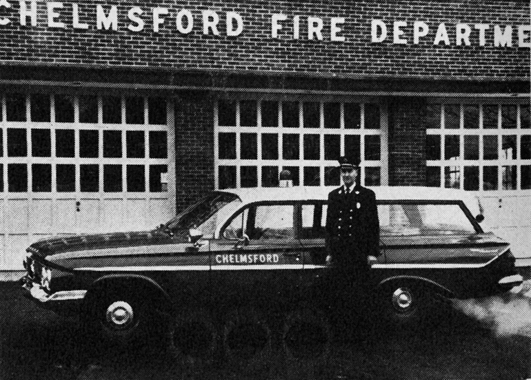 Ernest G. Byam with new 1961 Chevy Station Wagon