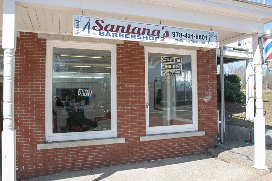 Santanas Barber Shop Exterior