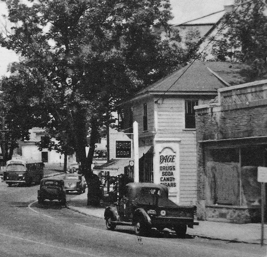 Page's Drugs and Empty A&P Store