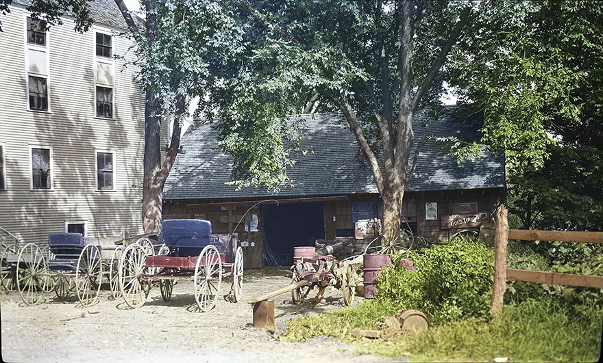 Center Blacksmith shop circa 1900