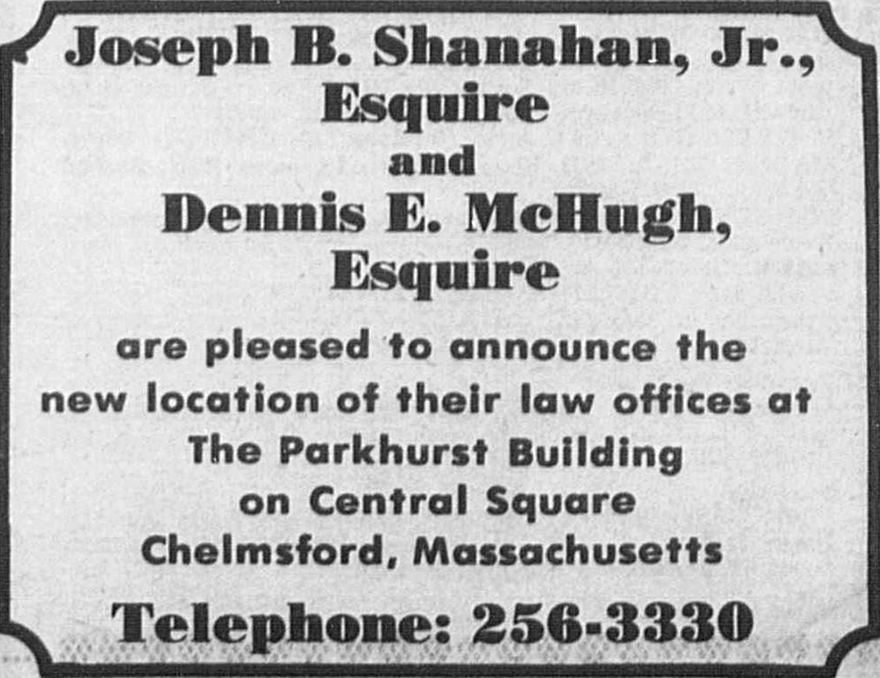 Shanahan and McHugh move to Parkhurst Building