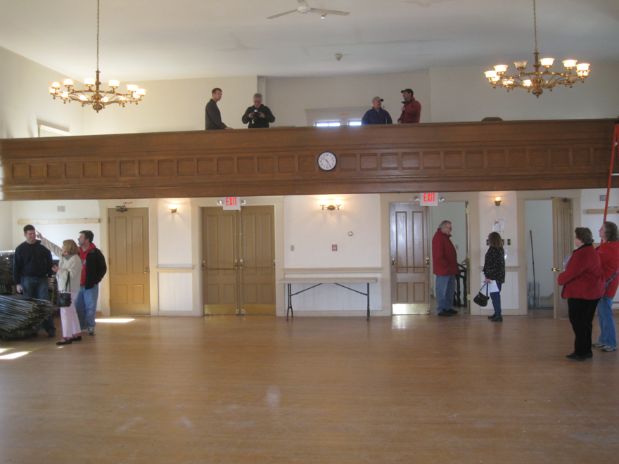 Auditorium balcony, before